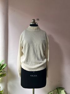 Cream Turtleneck Sweater