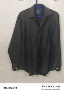ITALIAN Black Long Sleeve Button-Down Shirt