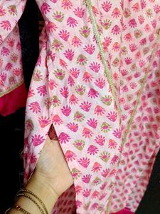 New Pink Printed Kurta💞