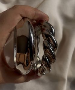 Silver Chunky Bangle