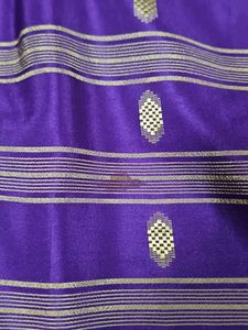 Violet Vintage Saree With Stiched Blouse
