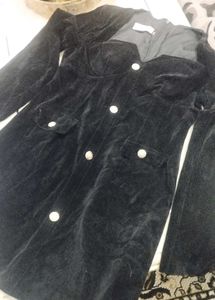 See You Black Velvet Dress