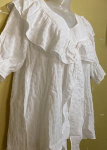 Summer Wear Frill Transparent Top