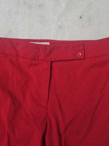 Red Flared Pants