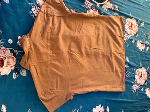 Brown Button-Down Shirt