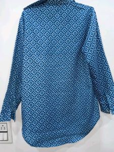 Blue Pattern Shirt