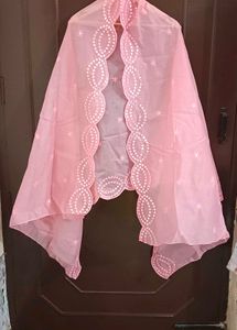 Baby Pink Mirror Work Festive Suit