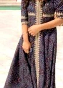 Blue Bandhani Printed Kurta