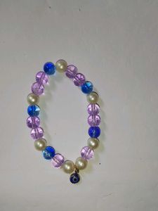 Beaded Bracelet with Evil Eye Charm