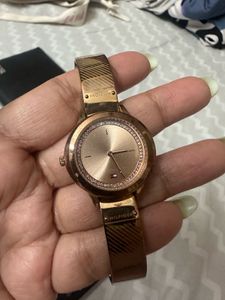 Tommy Hilfiger Quartz Analog Rose Gold Dial Metal