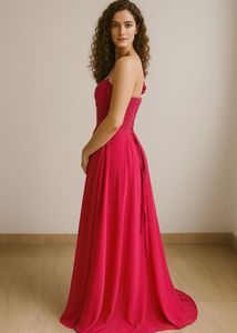 Elegant Pink Maxi Dress