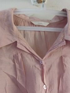 Pink Button-Down Long Sleeve Shirt