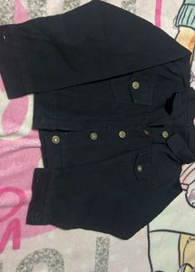 Cute Black Denim Jacket