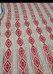 woolen anarkali set with stoll