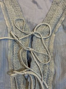 Boho Chic Light Blue Vest