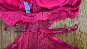 Red Lace Lingerie Set