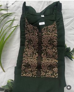 Never used Green Embroidered KurtaM to XXL