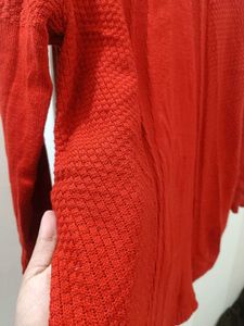 Red Knit Pullover