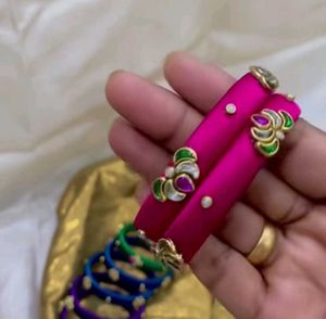 beautiful silk thread Bangles