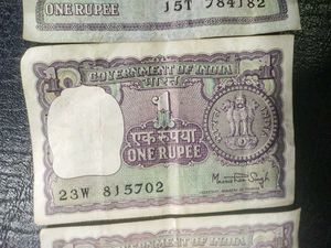 Rare Old Indian One Rupee Note
