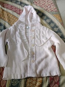 Hooded Cable Knit Cardigan