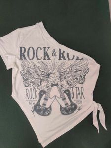 Rock & Roll One Shoulder Tee