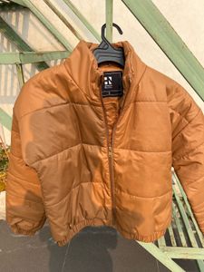 Womens full sleeve jacket rust colour