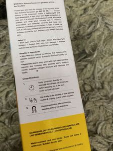 WOW Skin Science Sunscreen Gel SPF 50