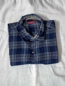 Blue Plaid Shirt.
