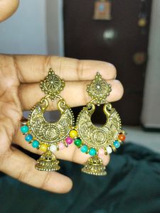 COMBO long Earring + F-R-I-E-N-D-S ring