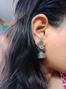 Peacock Jhumka Earrings🦚