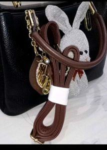 Chic Black Satchel with Cute Charms
