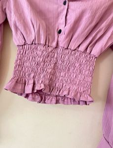 Chic Puff Sleeve Crop Top