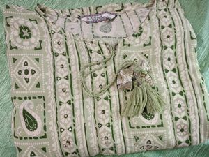 Green Kurti With Beautiful Work 💥✨