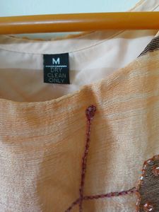 Orange Patterned Maxi Dress