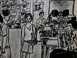 Cartoon Sketch / Drawing / Painting
