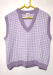 Lavender Women's vest Sweater