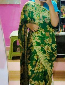 Floral Print Saree