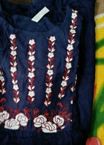 Set Of 2 Yellow &amp; Blue Tunic Top