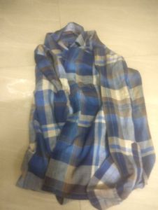 Blue Plaid Shirt