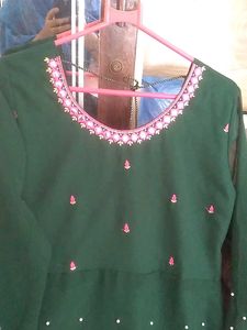 Embroidered Anarkali Set.