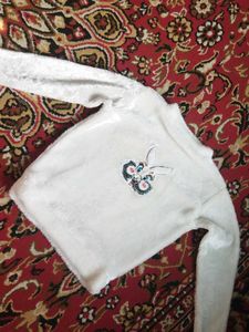 Cute White Bunny Sweater