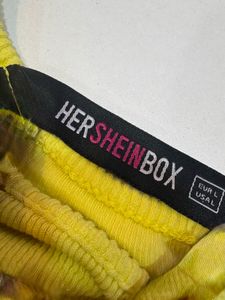 Yellow Crop Top (A small washable stain)