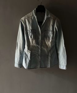 Blue Shaded Denim Tich-button Shirt 👕🩵💙