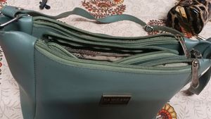 Green Colour Sling Bag