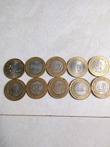 Rare Commerative 5 Rupee And 10 Rupees Coins