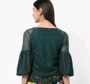 Lace Bell Sleeve Top