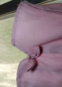 Pink Bow Detail Mini Skirt