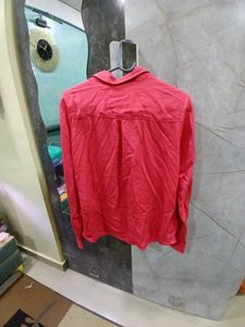 Red Button-Down Shirt