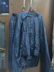 navy blue suit with farshi shalwar